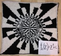 ravelry Lina Wolf Knitted Fractal Pillow